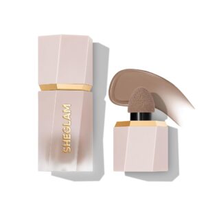 SHEGLAM Sun Sculpt Cool Toned Liquid Contour Stick Long Lasting Cream Bronzer Makeup - Soft Tan