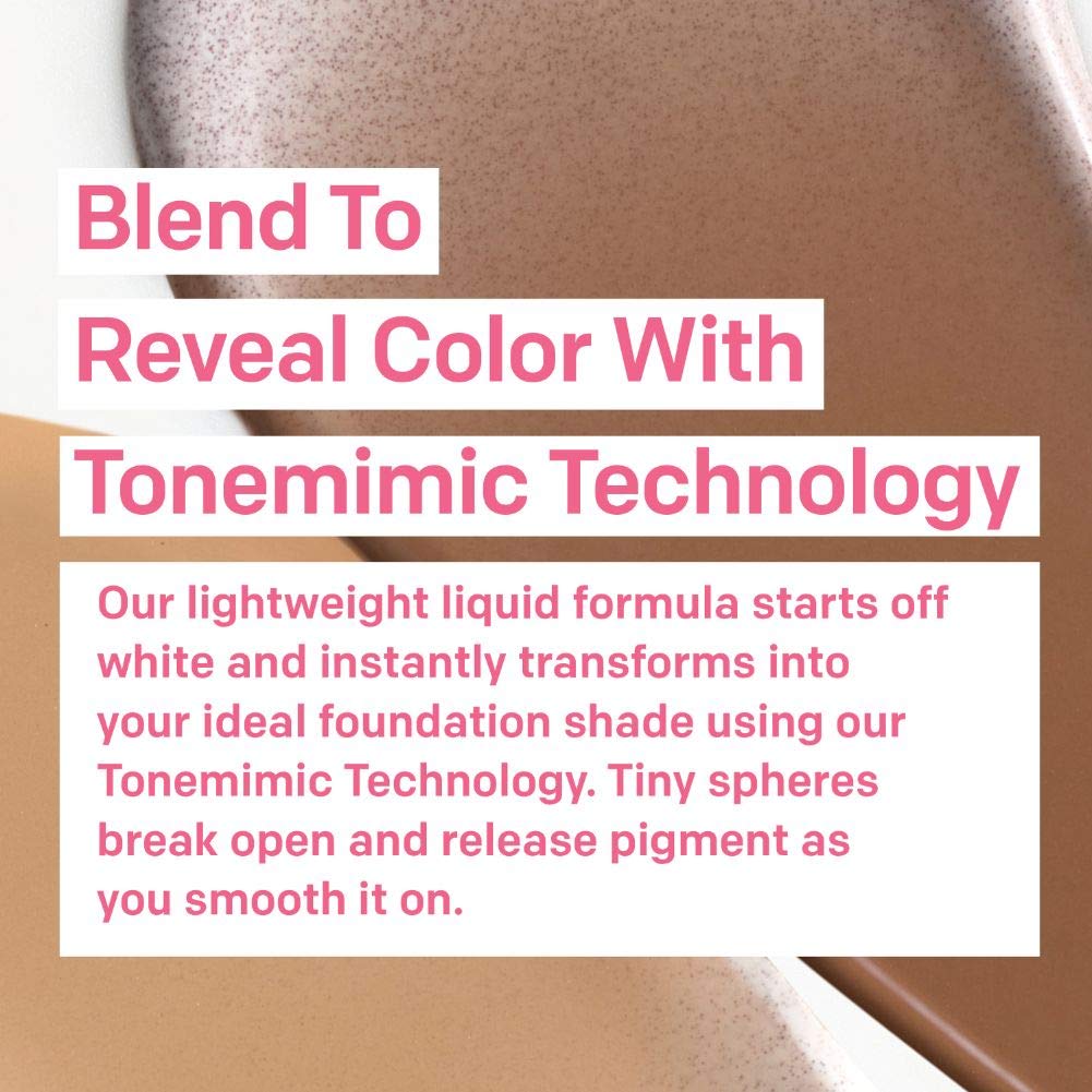 Almay Skintone Matching Foundation, Smart Shade Face Makeup, Hypoallergenic, Oil Free-Fragrance Free, Dermatologist Tested with SPF 15, Light, Medium Mine, 1 Oz - Image 4