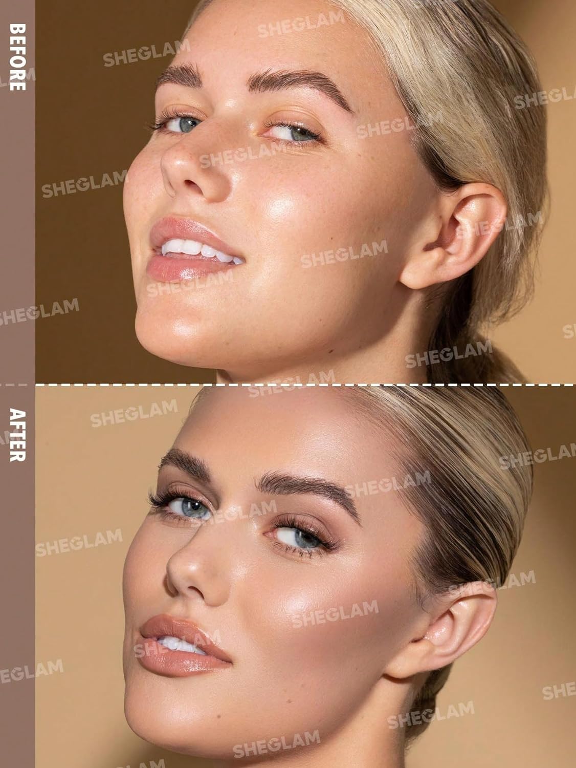 SHEGLAM Sun Sculpt Cool Toned Liquid Contour Stick Long Lasting Cream Bronzer Makeup - Soft Tan - Image 3