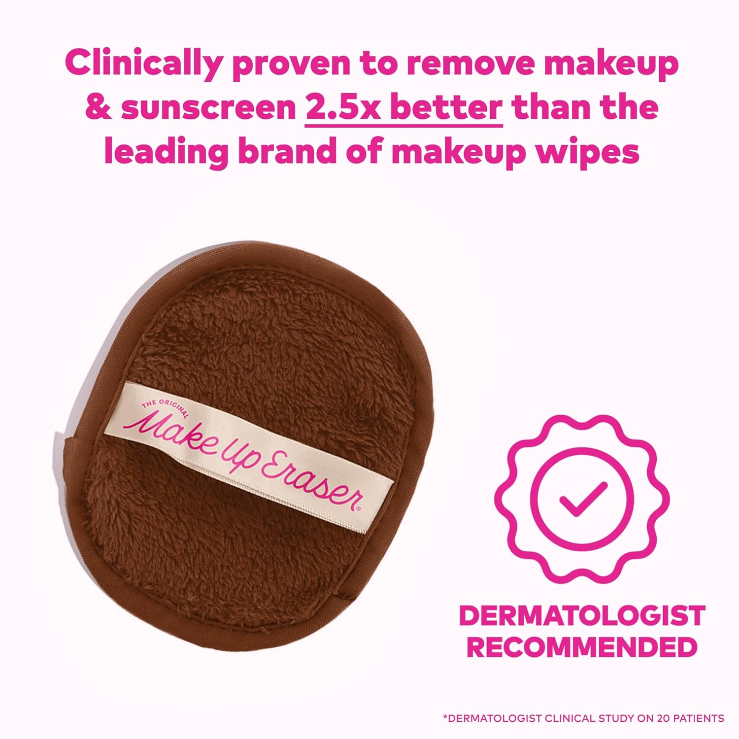 Makeup Eraser The Original, 7-Day Set, Erase All Makeup with Just Water, Including Waterproof Mascara, Eyeliner, Foundation, Lipstick, Sunscreen, and More! Neutrals, 7ct. - Image 2