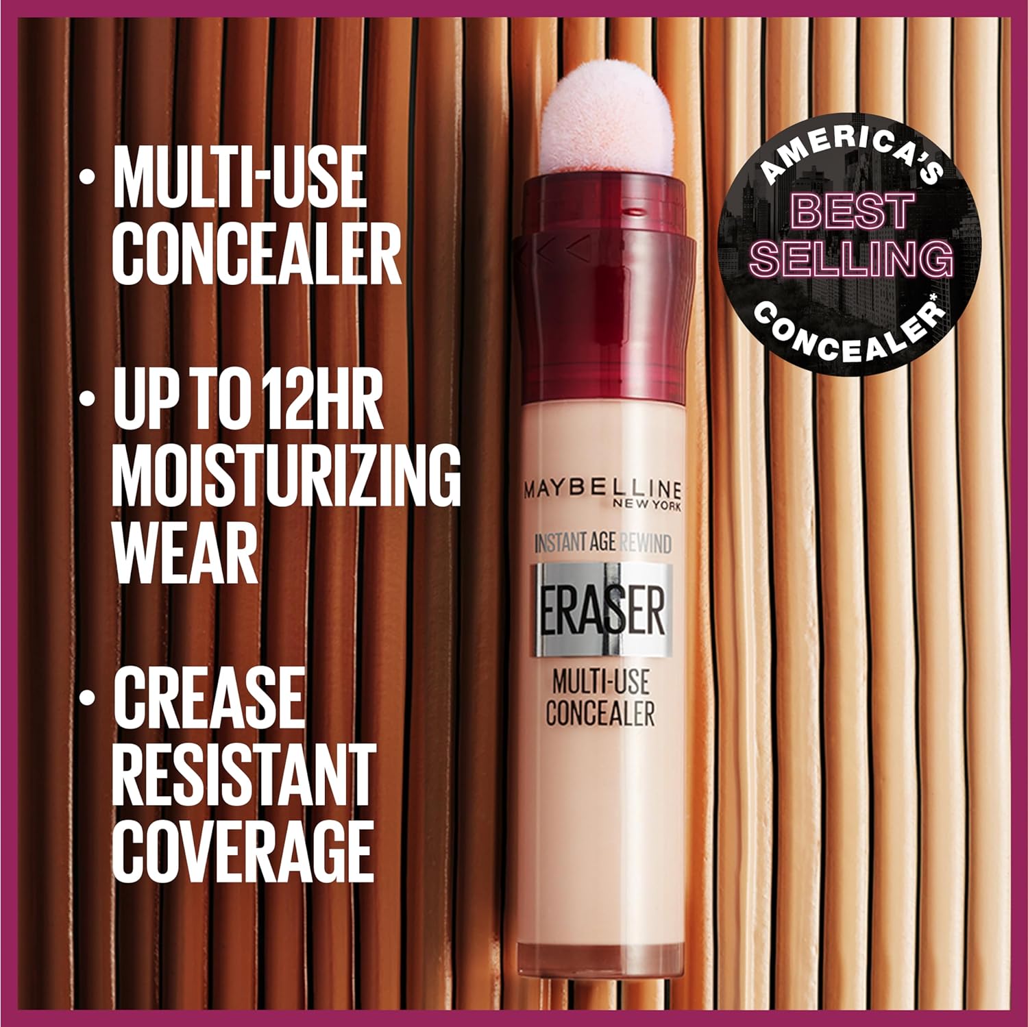 Maybelline Instant Age Rewind Eraser Dark Circles Treatment Multi-Use Concealer, 110, 1 Count (Packaging May Vary) - Image 5