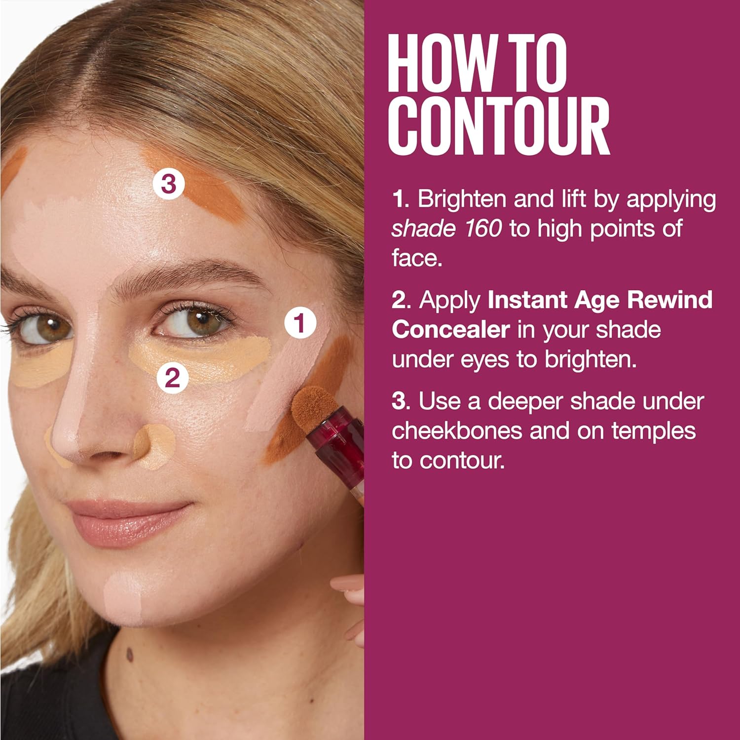 Maybelline Instant Age Rewind Eraser Dark Circles Treatment Multi-Use Concealer, 110, 1 Count (Packaging May Vary) - Image 8