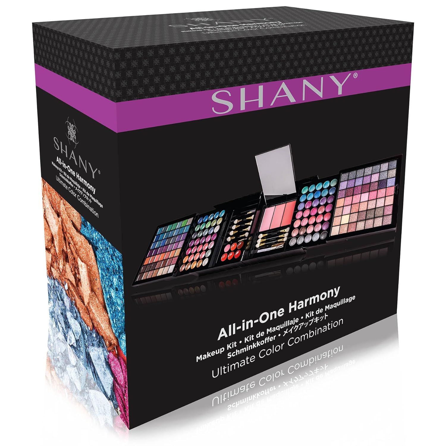 SHANY All In One Harmony Makeup Set - Ultimate Color Combination - Eyeshadows, Blush Powder, Lip-gloss Lipstick, Mini Makeup brushes, Makeup applicators, HOLIDAY GIFT IDEA - New Edition - Image 9