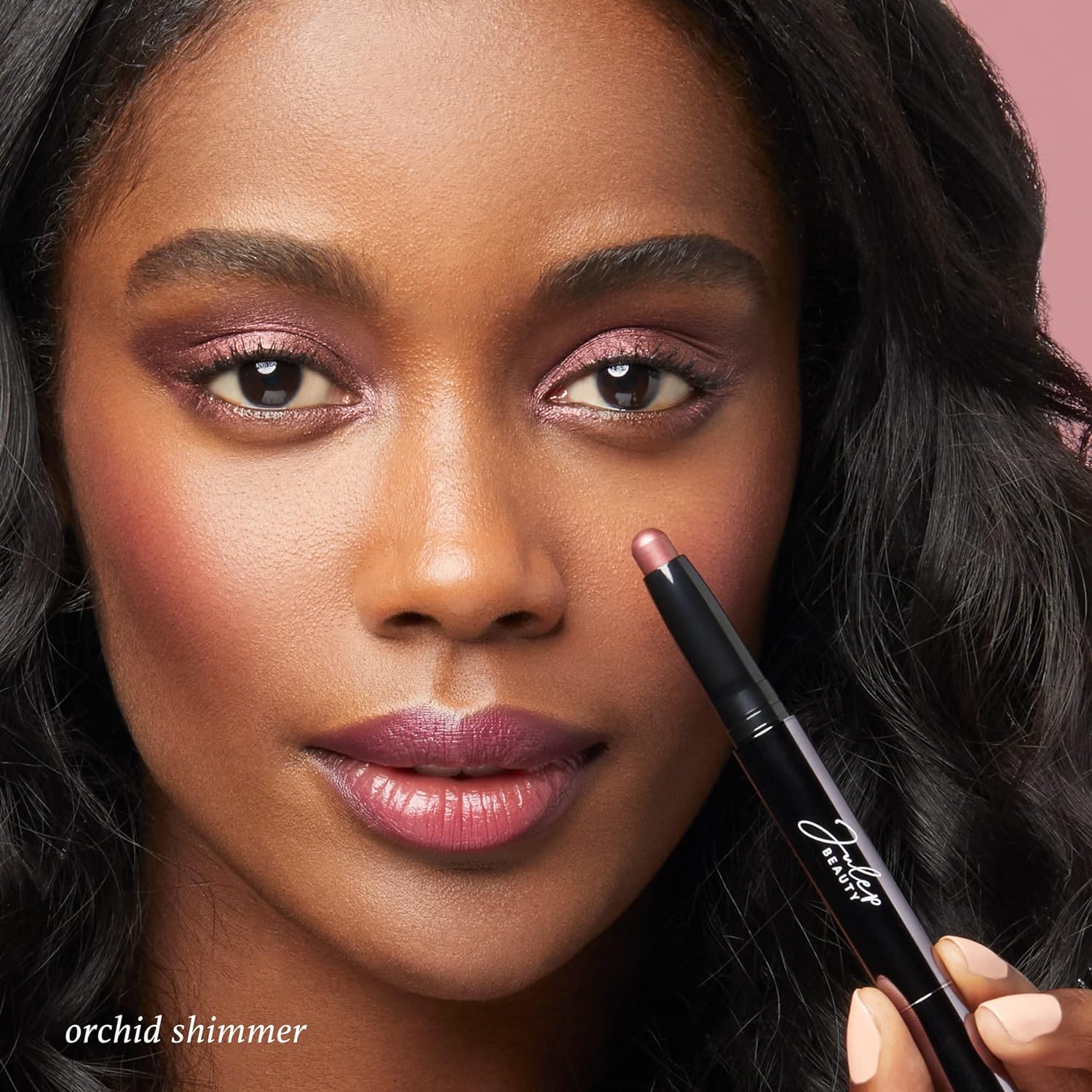 Julep Eyeshadow 101 Crème to Powder Waterproof Eyeshadow Stick, Orchid Shimmer - Image 3